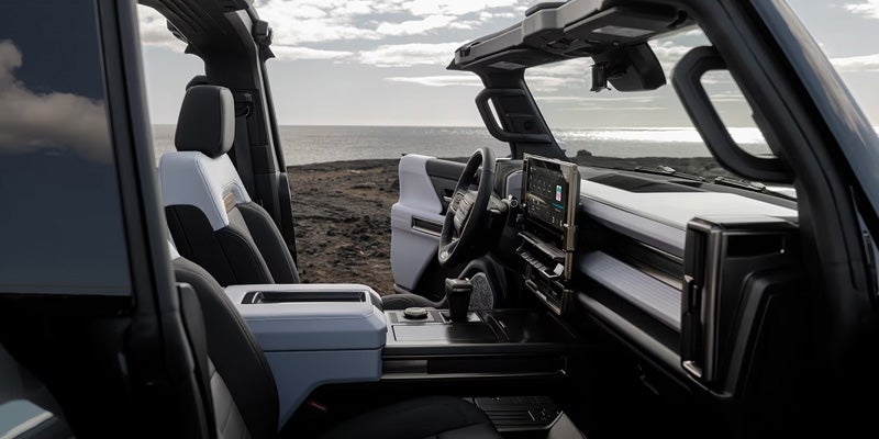 GMC Hummer-EV-SUV model showcasing its modern interior design